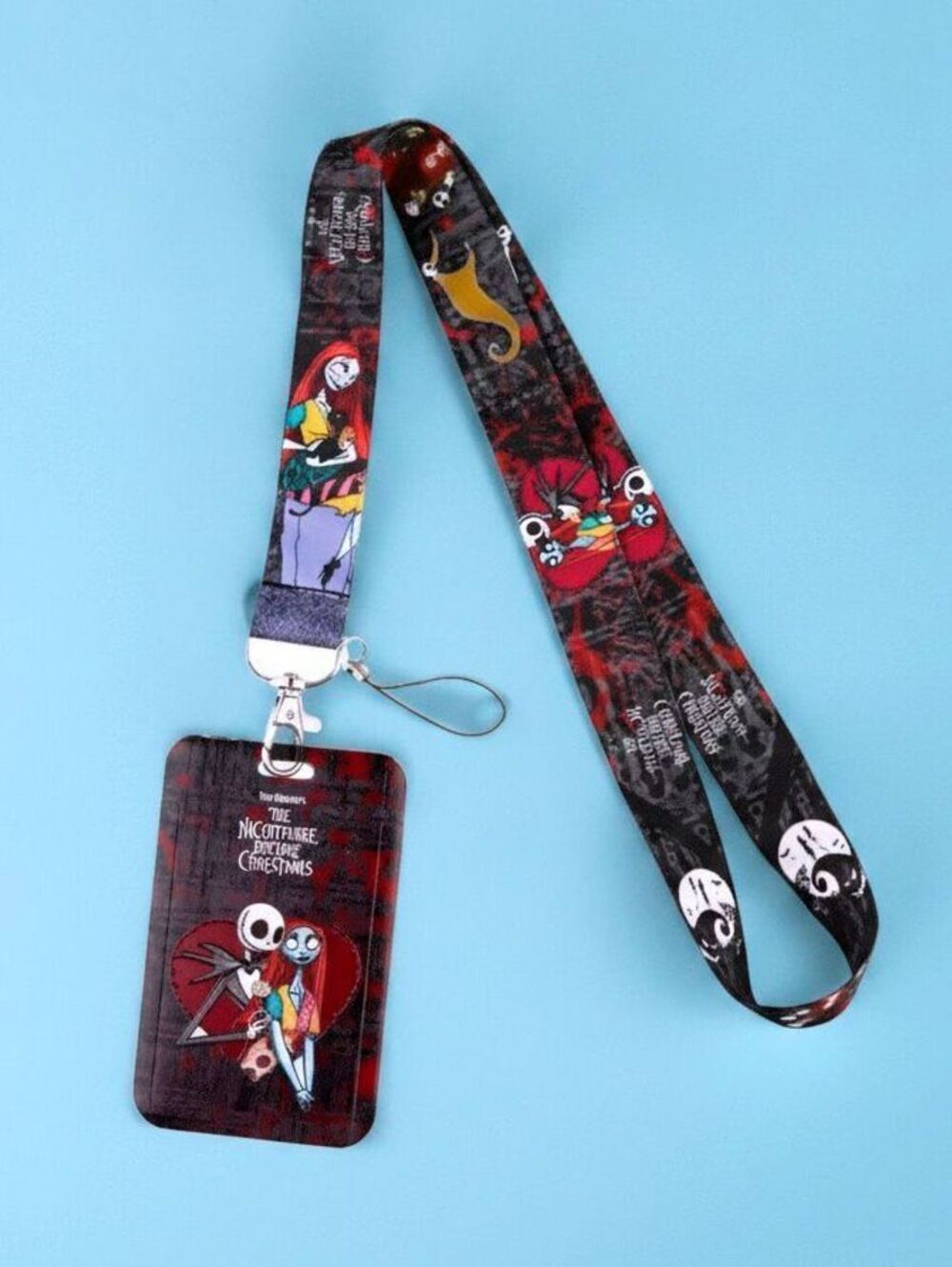 The Nightmare Before Christmas Lanyard w ID Holder Keychain